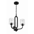 thumbnail image 6 of 54223-FB Craftmade Lighting Collins - 3 Light Chandelier-Flat Black Finish    -Traditional Installation, 6 of 6