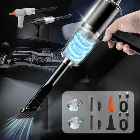 

Gaqring Fast Delivery Handheld Car Vacuum Cleaner Vacuum Cleaner And Duster 120W High Power Wet And Dry Handheld Car Vacuum Cleaner Multi-Nozzles For Car Home Office Pet