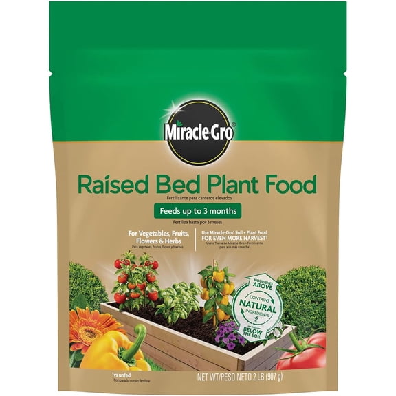 Miracle-Gro Raised Bed Plant Food, 2-Pound