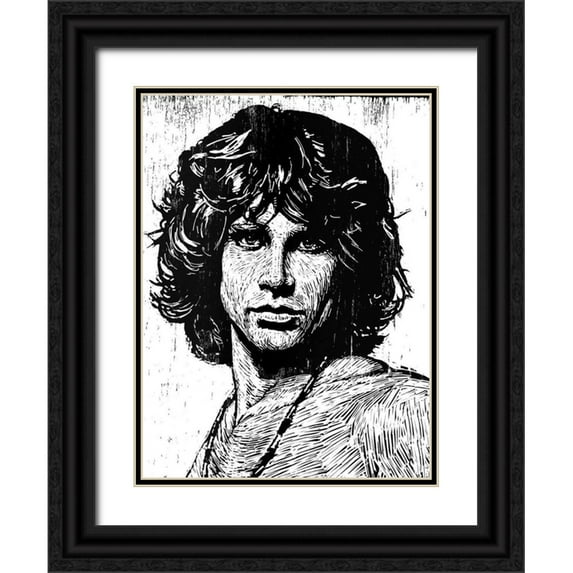 Shigley, Neil 25x32 Black Ornate Wood Framed with Double Matting Museum Art Print Titled - Jim