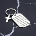 thumbnail image 5 of Christian Gifts for Women Men Inspirational Bible Verse Keychain Stocking Stuffers for Women Men Pendant Cross Charm Religious Gifts for Birthday Graduation First Communion Christmas Thanksgiving, 5 of 6