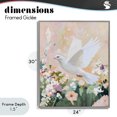 thumbnail image 4 of Stupell Industries Cottage White Dove Among Spring Blooms Gray Framed Giclee Art, 24 x 30, by The Prints Vibe, 4 of 8