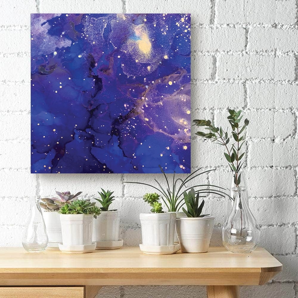 Alcohol Inks Design by Artist Sarah Wahl - 14"x14" Canvas Artwork 20 x 30