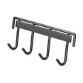 thumbnail image 4 of Soporte de pared para raquetas de bádminton y tenis, fácil de instalar, gancho resistente para gimnasio, sala de juegos y jardín de infancia. 4 ganchos negros, 4 of 8