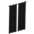thumbnail image 1 of Toystoory 2 uds., cortina opaca moderna para ventana del hogar, sala de estar, dormitorio, diseño de ojal de microfibra, parasol, cortina opaca para Decoración del hogar negro Toystoory HA000580-01B, 1 of 1