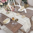 thumbnail image 3 of Muyoka Cubierta de camino de mesa de macramé de ganchillo mantel de borla de encaje tejido bohemio rectangular decoración del hogar de la boda Muyoka Hogar, 3 of 7