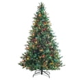 thumbnail image 2 of Kurt Adler 7-Foot Pre-Lit Multi-Color Incandescent Jackson Pine Tree, 2 of 4