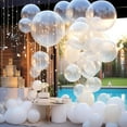 thumbnail image 4 of 129pcs Clear Balloons Different Sizes 18 12 10 5 Inches for Garland Arch, Transparent Balloon for Birthday Baby Shower Wedding Party Decoration, 4 of 14