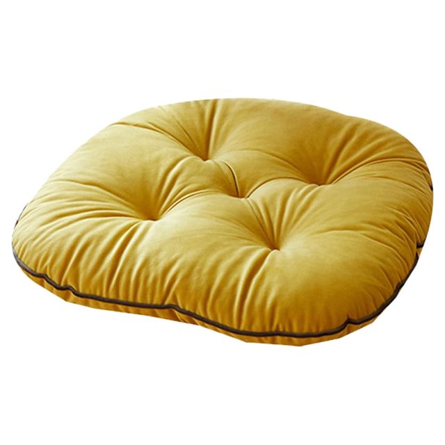 Ounissouiy Cojín de algodón suave para taburete de Bar, almohada para silla de oficina y escuela, cojines inclinados, estera para glúteos Decoración del hogar Amarillo