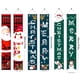 thumbnail image 3 of Pancarta de Feliz Navidad para colgar en la pared, para decoración festiva en interiores y exteriores, para colgar en la cortina de la puerta, para fiestas, decoración navideña (verde), 3 of 4