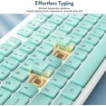 thumbnail image 4 of Wireless Keyboard and Mouse, Silent 2.4GHz Cordless Combo-Green-Wagpak, 4 of 8