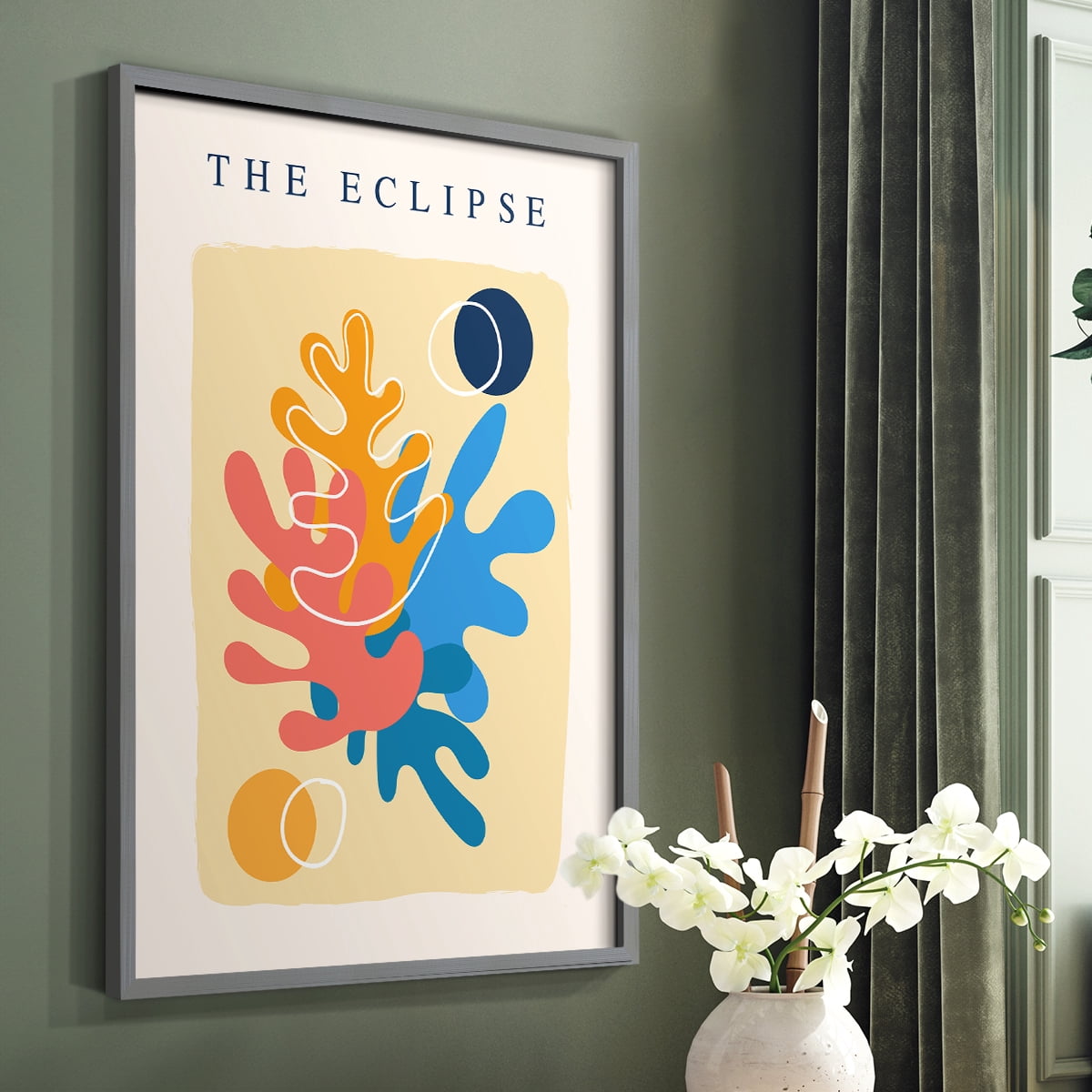 Matisse CCCXI in Gray Solid Wood 22 x 28 Framed Print