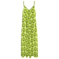 thumbnail image 4 of Kiwi Imprimé - Robe Sans Manches Verte BG Robe à Manches Longues Robe de Soirée Robe pour Femme Vêtements Esthétiques pour Filles, 4 of 4