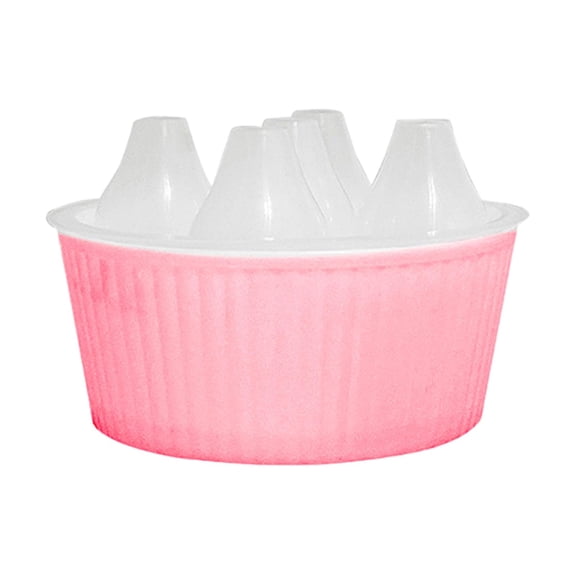 Miulika Flower Pot Planters Organizer Water Level Indicator Plant Containers,Hydroponics Flower Pot for 14cm Bulb Kitchen Indoor Pink