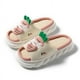 thumbnail image 4 of Zapatillas de verano de algodón y lino con puntera abierta y gruesas para las cuatro estaciones, de PVC, para mujer, bonitas, para interiores y exteriores, 4 of 5