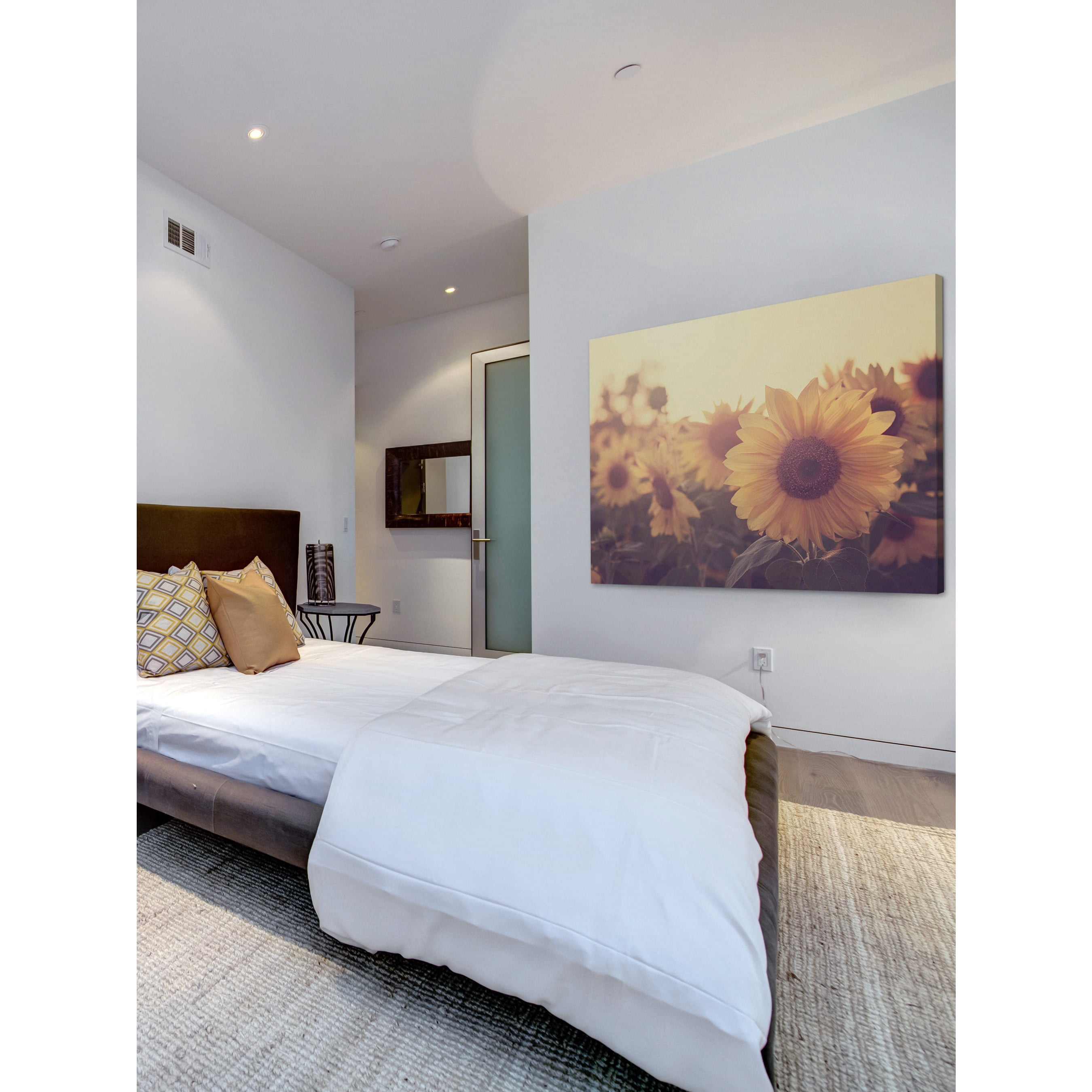 Marmont Hill "Sunflower September" Painting Print on Wrapped Canvas