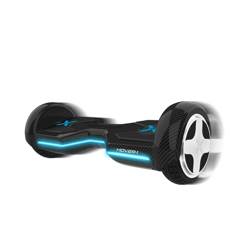 Hover 1 Eclipse Electric Self Balancing Used Hoverboard with 8 Tires Dual 200W Motors 7 mph Max Speed and 7 Miles Max Range Carbon Fiber Walmart