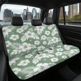 thumbnail image 7 of POLERO White Hibiscus Tropical Floral Print Car Rear Seat Protectors with SUV Sedan, Durable Non-Slip Car Back Seat Covers(2 Piece), 7 of 7