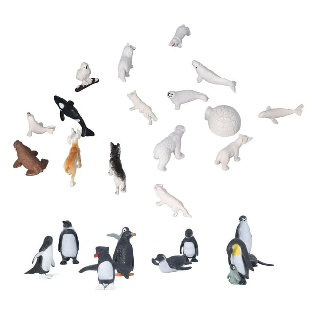 Modelo de figuras de animales, pingüinos, osos, ballenas, figuras de simulación, modelos de animales, modelo de ballenas, durabilidad probada en el tiempo