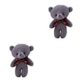 thumbnail image 3 of Jumpingount Animales de peluche Material de algodón PP Llavero Útil Mano Siéntete bien Llavero creativo para Teléfono Llave Cross-bag Gris Type2 NO2, 3 of 6