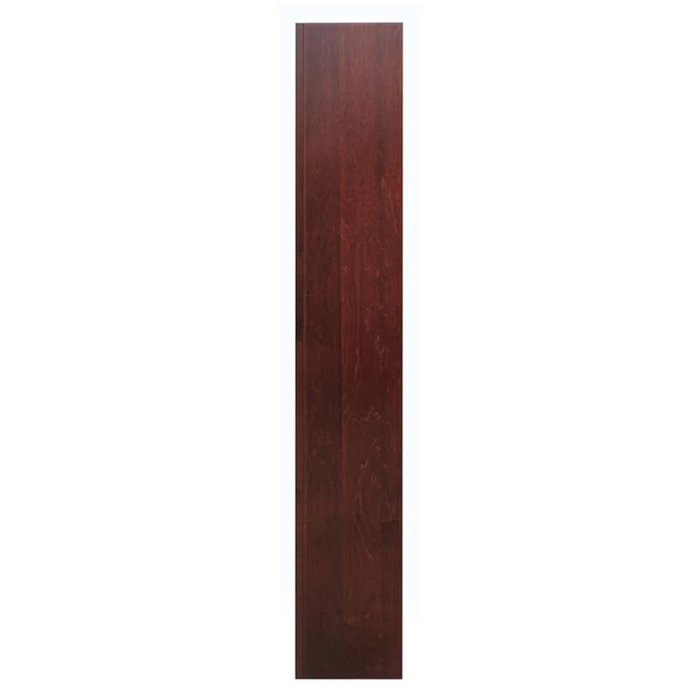 Home Square 72" Tall 15-Shelf Triple Wide Wood Bookcase in Cherry - Set of 2