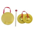 thumbnail image 1 of Instrumento Gong Mini platillos para dedos instrumento Musical portátil instrumento de percusión para celebración navideña niños , 12CM, 1 of 8