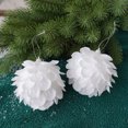 thumbnail image 5 of Colgante de árbol de Navidad, decoración navideña, bola navideña colgante, decoración de bolas, accesorios colgantes, estilo blanco, 5 of 5