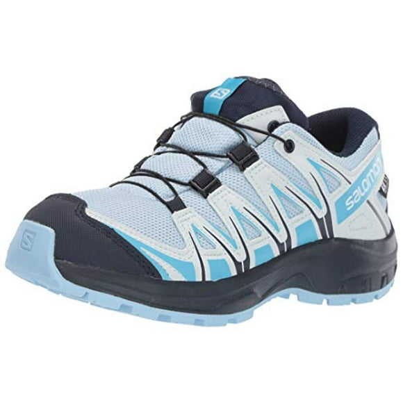 Salomon Kids' XA Pro 3D CSWP J Trail Running Shoes, Cashmere Blue/Illusion Blue/CYAN BLUE, 1