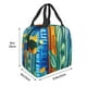 thumbnail image 3 of Easygdp Bright Paper Cactus Scene Bolsa Térmica Premium - Tela Oxford Impermeable, Gran Capacidad, Bolsillo Frontal, Unisex para Trabajo, Escuela, Actividades al Aire Libre y Picnics, 3 of 8
