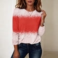 thumbnail image 4 of Yourumao Womens Christmas Shirts Long Sleeve Graphic Tees Crewneck Loose Casual Xmas Plus Size Tops, 4 of 8