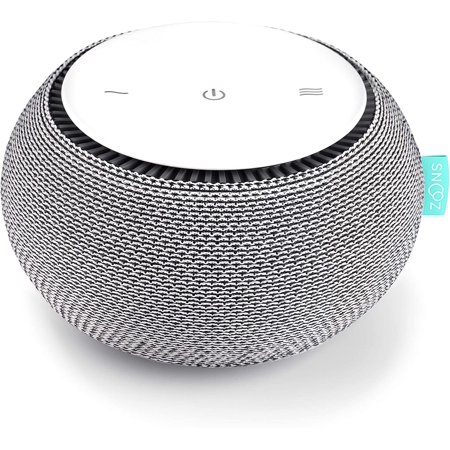 SNOOZ White Noise Sound Machine - Real Fan Inside for Non-Looping White Noise Sounds - App-Based Remote Control,