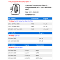 thumbnail image 2 of Automatic Transmission Filter Kit - Compatible with 2011 - 2017 Ram 3500 RWD 2012 2013 2014 2015 2016, 2 of 2