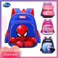 thumbnail image 2 of Mochila escolar para niños de Disney Spiderman con diseño de Frozen y anime, ideal como regalo para niños de primaria y guardería, 2 of 5