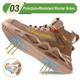 thumbnail image 4 of Steel Toe Shoes for Men Work Shoes Safety Shoes Lightweight Puncture Proof Indestructible Work boots, 4 of 6