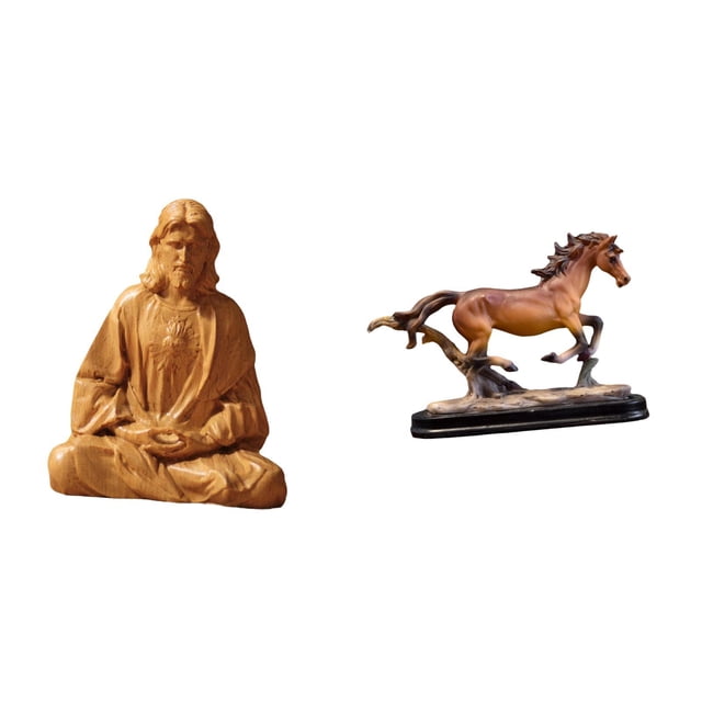 Estatua del Corazón de Jesús, figura coleccionable, adorno artístico para pasillo, dormitorio, oficina, escritorio, sala de estar, decoración