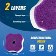 thumbnail image 4 of 50PC Toilet Bowl Wand Refills, Replacement Heads for Bathroom Washroom Cleaning Pads, Disposable Toilet Brush Refills, Lavender Purple, 4 of 9