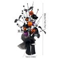 thumbnail image 3 of AURIGATE Mini Halloween Tree, Black Gothic Tabletop Berry Pumpkin Tree for Home Mantel Decor, 3 of 7