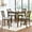 Walnut, variant on 5-piece Walnut Solid Wood - Counter Height Dining for Small Space - Ideal for Family Meals - Comfortable and Durable Set