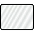 thumbnail image 2 of Dyconn Faucet Raven Rectangular Metal Framed Wall Mounted LED Bathroom Vanity Mirror in Black 36x48, 2 of 5