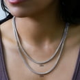 thumbnail image 3 of Nuragold 10k Real White Gold Franco Square 3mm Box Chain Wheat Chain Necklace (18"-26") Italian Jewelry for Men & Women, 3 of 9