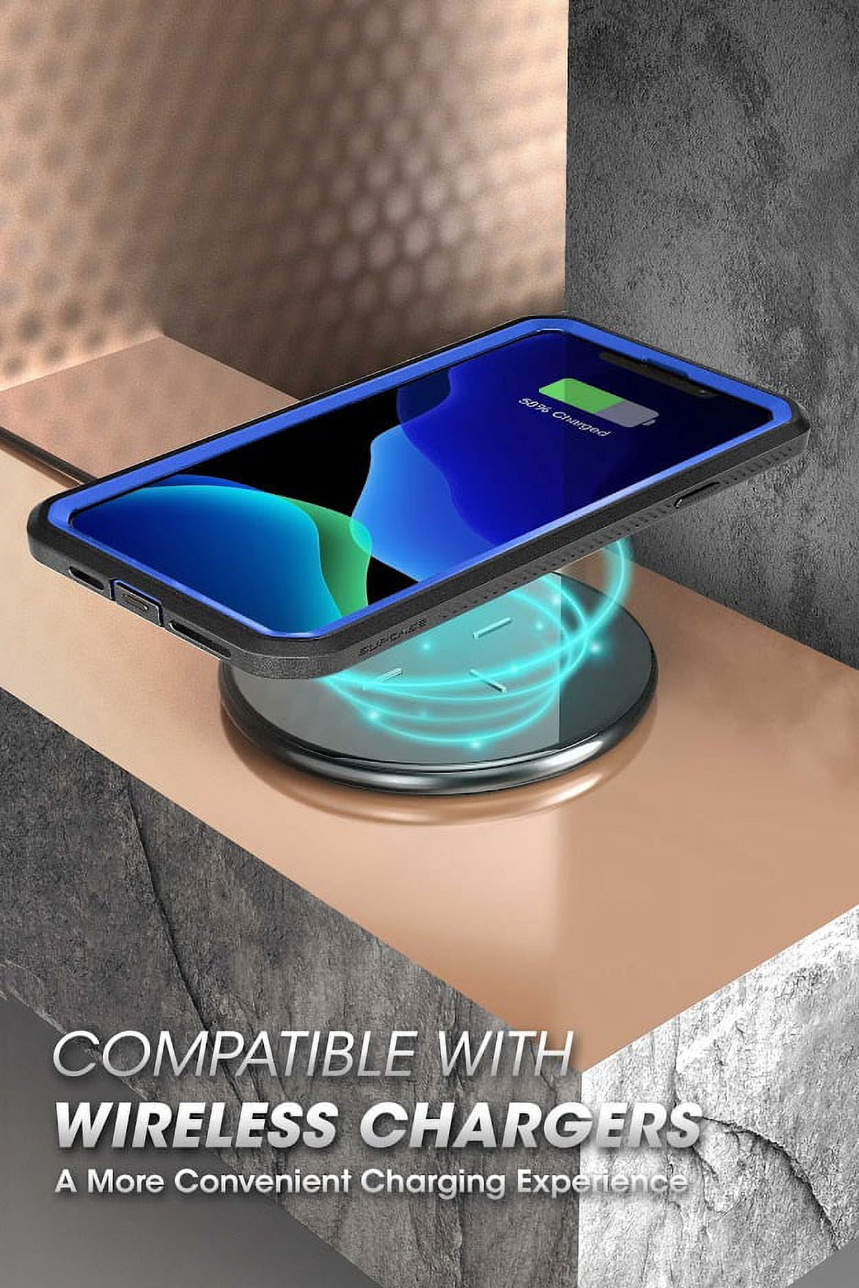 SUPCASE Unicorn Beetle Pro Series Case Designed for iPhone 11 6.1 Inch (2019 Release), Built-in Screen Protector Full-Body Rugged Holster Case (DarkBlue)