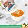 thumbnail image 3 of Yayeee Pot Holders Kitchen Heat Resistant with Pocket 7"x9.8" Cotton Oven Cooking Hot Pads, Cute Dog Artist, 3 of 7
