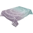 thumbnail image 3 of Purple Turquoise Mandala Geometric Gradient Table Cloth Waterproof Oilproof Dining Table Cover Kitchen Home Decor Tablecloth, 3 of 7