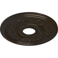 thumbnail image 3 of Ekena Millwork 16 1/8"OD x 3 1/2"ID x 7/8"P Genevieve Ceiling Medallion (Fits Canopies up to 3 1/2"), Hand-Painted Stone Hearth, 3 of 6