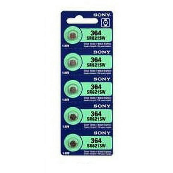 Sony 364 - SR621 Silver Oxide Button Battery 1.55V - 20 Pack   FREE SHIPPING!