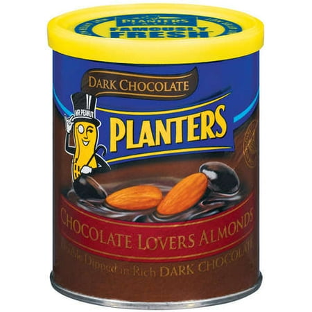 Planters: Chocolate Lovers Dark Chocolate Almonds, 7.25 oz