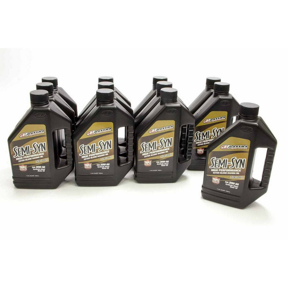 Maxima Oil SemiSyn 20W50 Motor Oil 1 qt Case of 12 P/N 3935901B