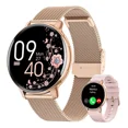 thumbnail image 1 of Aimiuvei Reloj Inteligente Mujer Con Llamada, 1,38 Smartwatch Mujer S55 Seguimiento Del Periodo, 120+ Sports Mods, Pulsómetro, Spo2, Monitor Sueño, Podómetro For Android Ios Oro, Regalo Mujer, 1 of 7