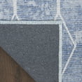 thumbnail image 6 of Nourison Home Machine Washable Series 1 Geometric Blue 2' x 3'9" Area Rug (2x4), 6 of 9