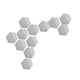 thumbnail image 3 of Adhesivos de Pared Hexagonales Artesanía de Decoración de Pared de Plástico de , Fácil de Pelar, Decoración de Espejo de Vinilo Extraíbl Macarena Hexagon 3D Mirro pegatinas de pared, 3 of 8
